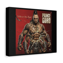 Load image into Gallery viewer, “Prince Goro – Win or Die Tryin’” Canvas Wall Art | Mortal Kombat Inspired | Gaming Room Decor | Hip Hop Album Style
