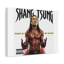 Load image into Gallery viewer, Shang Tsung “Flesh of My Flesh, Blood of My Blood” Canvas Wall Art | Mortal Kombat Inspired | Hip Hop Album Style | Dark Gaming Decor