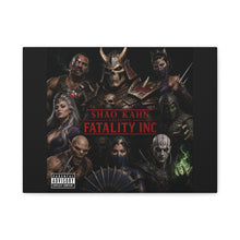 Load image into Gallery viewer, Shao Kahn “Fatality Inc.” Canvas Wall Art | Mortal Kombat x Hip Hop Album Cover Inspired | Outworld Crew Poster