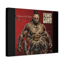 Load image into Gallery viewer, “Prince Goro – Win or Die Tryin’” Canvas Wall Art | Mortal Kombat Inspired | Gaming Room Decor | Hip Hop Album Style
