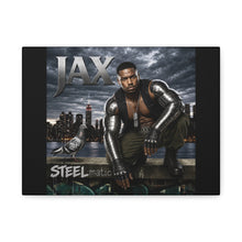 Load image into Gallery viewer, Jax “Steelmatic” Canvas Wall Art | Mortal Kombat Inspired | Hip Hop Album Cover Style Decor