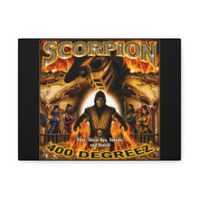 Load image into Gallery viewer, Scorpion “400 Degreez” Canvas Wall Art | Mortal Kombat Inspired | Hip Hop Album Style | Fire Gaming Room Decor