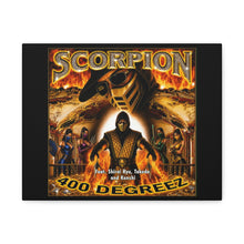 Load image into Gallery viewer, Scorpion “400 Degreez” Canvas Wall Art | Mortal Kombat Inspired | Hip Hop Album Style | Fire Gaming Room Decor