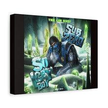 Load image into Gallery viewer, Sub-Zero “So Icey Boy” Canvas Wall Art | Mortal Kombat Inspired | Hip Hop Album Style | Icy Gaming Room Decor