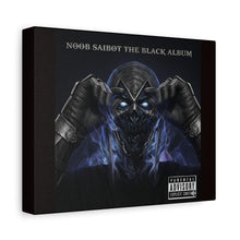 Load image into Gallery viewer, Noob Saibot “The Black Album” Canvas Wall Art | Mortal Kombat Inspired | Hip Hop Album Style | Dark Gaming Room Decor