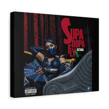 Load image into Gallery viewer, Kitana “Supa Dupa Fly” Canvas Wall Art | Mortal Kombat Inspired | Hip Hop Album Style | Gaming Room Decor