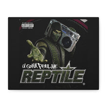 Load image into Gallery viewer, Reptile “U Gotta Feel Me” Canvas Wall Art | Mortal Kombat Inspired | Hip Hop Album Style Decor