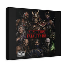Load image into Gallery viewer, Shao Kahn “Fatality Inc.” Canvas Wall Art | Mortal Kombat x Hip Hop Album Cover Inspired | Outworld Crew Poster