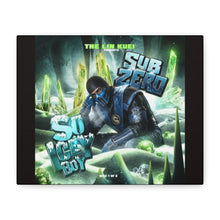 Load image into Gallery viewer, Sub-Zero “So Icey Boy” Canvas Wall Art | Mortal Kombat Inspired | Hip Hop Album Style | Icy Gaming Room Decor