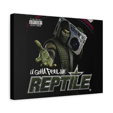 Load image into Gallery viewer, Reptile “U Gotta Feel Me” Canvas Wall Art | Mortal Kombat Inspired | Hip Hop Album Style Decor