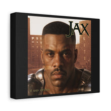 Load image into Gallery viewer, “JAX – It Was Written” Canvas Wall Art | Mortal Kombat Inspired | Hip Hop Album Style | Gaming Room Decor