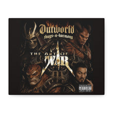 Load image into Gallery viewer, “The Art of War” Outworld Legends Canvas Wall Art | Mortal Kombat Inspired | Hip Hop Album Style | Dark Fantasy Gaming Decor