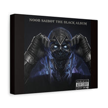 Load image into Gallery viewer, Noob Saibot “The Black Album” Canvas Wall Art | Mortal Kombat Inspired | Hip Hop Album Style | Dark Gaming Room Decor