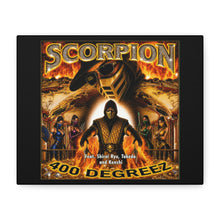Load image into Gallery viewer, Scorpion “400 Degreez” Canvas Wall Art | Mortal Kombat Inspired | Hip Hop Album Style | Fire Gaming Room Decor