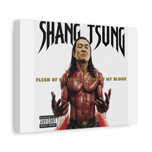Load image into Gallery viewer, Shang Tsung “Flesh of My Flesh, Blood of My Blood” Canvas Wall Art | Mortal Kombat Inspired | Hip Hop Album Style | Dark Gaming Decor