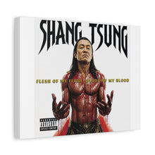 Load image into Gallery viewer, Shang Tsung “Flesh of My Flesh, Blood of My Blood” Canvas Wall Art | Mortal Kombat Inspired | Hip Hop Album Style | Dark Gaming Decor