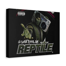Load image into Gallery viewer, Reptile “U Gotta Feel Me” Canvas Wall Art | Mortal Kombat Inspired | Hip Hop Album Style Decor