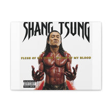 Load image into Gallery viewer, Shang Tsung “Flesh of My Flesh, Blood of My Blood” Canvas Wall Art | Mortal Kombat Inspired | Hip Hop Album Style | Dark Gaming Decor