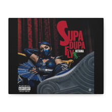 Load image into Gallery viewer, Kitana “Supa Dupa Fly” Canvas Wall Art | Mortal Kombat Inspired | Hip Hop Album Style | Gaming Room Decor