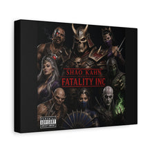 Load image into Gallery viewer, Shao Kahn “Fatality Inc.” Canvas Wall Art | Mortal Kombat x Hip Hop Album Cover Inspired | Outworld Crew Poster