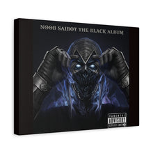 Load image into Gallery viewer, Noob Saibot “The Black Album” Canvas Wall Art | Mortal Kombat Inspired | Hip Hop Album Style | Dark Gaming Room Decor