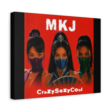 Load image into Gallery viewer, “MKJ – CrazySexyCool” Canvas Wall Art | Mortal Kombat Inspired | Hip Hop Album Style | Feminine Power Gaming Decor