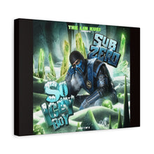 Load image into Gallery viewer, Sub-Zero “So Icey Boy” Canvas Wall Art | Mortal Kombat Inspired | Hip Hop Album Style | Icy Gaming Room Decor
