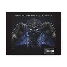 Load image into Gallery viewer, Noob Saibot “The Black Album” Canvas Wall Art | Mortal Kombat Inspired | Hip Hop Album Style | Dark Gaming Room Decor