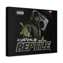 Load image into Gallery viewer, Reptile “U Gotta Feel Me” Canvas Wall Art | Mortal Kombat Inspired | Hip Hop Album Style Decor
