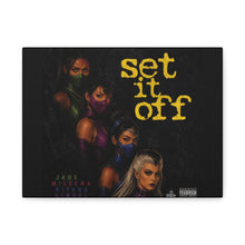 Load image into Gallery viewer, “Set It Off” Femme Fatal Canvas Wall Art – Jade, Mileena, Kitana &amp; Sindel Inspired | Mortal Kombat Wall Decor | Gaming Room Art