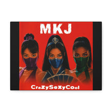 Load image into Gallery viewer, “MKJ – CrazySexyCool” Canvas Wall Art | Mortal Kombat Inspired | Hip Hop Album Style | Feminine Power Gaming Decor