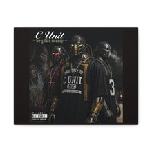 Load image into Gallery viewer, C-Unit “Beg for Mercy” Canvas Wall Art | Mortal Kombat Inspired | Hip Hop Album Style | Cyborg Gaming Decor