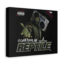 Load image into Gallery viewer, Reptile “U Gotta Feel Me” Canvas Wall Art | Mortal Kombat Inspired | Hip Hop Album Style Decor