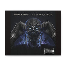 Load image into Gallery viewer, Noob Saibot “The Black Album” Canvas Wall Art | Mortal Kombat Inspired | Hip Hop Album Style | Dark Gaming Room Decor