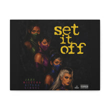 Load image into Gallery viewer, “Set It Off” Femme Fatal Canvas Wall Art – Jade, Mileena, Kitana &amp; Sindel Inspired | Mortal Kombat Wall Decor | Gaming Room Art