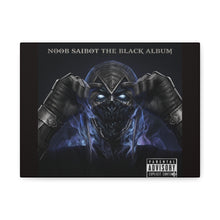 Load image into Gallery viewer, Noob Saibot “The Black Album” Canvas Wall Art | Mortal Kombat Inspired | Hip Hop Album Style | Dark Gaming Room Decor