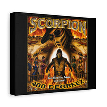 Load image into Gallery viewer, Scorpion “400 Degreez” Canvas Wall Art | Mortal Kombat Inspired | Hip Hop Album Style | Fire Gaming Room Decor