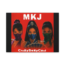 Load image into Gallery viewer, “MKJ – CrazySexyCool” Canvas Wall Art | Mortal Kombat Inspired | Hip Hop Album Style | Feminine Power Gaming Decor