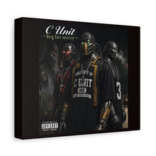 Load image into Gallery viewer, C-Unit “Beg for Mercy” Canvas Wall Art | Mortal Kombat Inspired | Hip Hop Album Style | Cyborg Gaming Decor