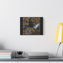 Load image into Gallery viewer, “Can’t Ban the Iceman” Sub-Zero Canvas Wall Art | Mortal Kombat Inspired | Hip Hop Album Style | Gaming Room Decor
