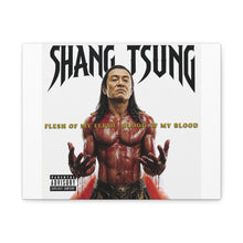 Load image into Gallery viewer, Shang Tsung “Flesh of My Flesh, Blood of My Blood” Canvas Wall Art | Mortal Kombat Inspired | Hip Hop Album Style | Dark Gaming Decor