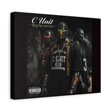 Load image into Gallery viewer, C-Unit “Beg for Mercy” Canvas Wall Art | Mortal Kombat Inspired | Hip Hop Album Style | Cyborg Gaming Decor