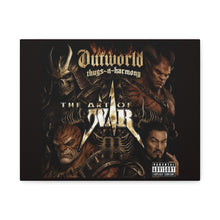 Load image into Gallery viewer, “The Art of War” Outworld Legends Canvas Wall Art | Mortal Kombat Inspired | Hip Hop Album Style | Dark Fantasy Gaming Decor