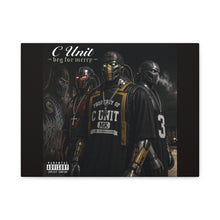 Load image into Gallery viewer, C-Unit “Beg for Mercy” Canvas Wall Art | Mortal Kombat Inspired | Hip Hop Album Style | Cyborg Gaming Decor