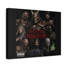 Load image into Gallery viewer, Shao Kahn “Fatality Inc.” Canvas Wall Art | Mortal Kombat x Hip Hop Album Cover Inspired | Outworld Crew Poster