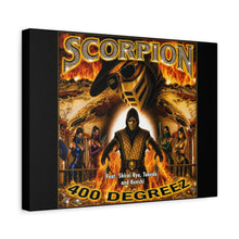 Load image into Gallery viewer, Scorpion “400 Degreez” Canvas Wall Art | Mortal Kombat Inspired | Hip Hop Album Style | Fire Gaming Room Decor
