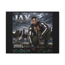 Load image into Gallery viewer, Jax “Steelmatic” Canvas Wall Art | Mortal Kombat Inspired | Hip Hop Album Cover Style Decor