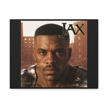 Load image into Gallery viewer, “JAX – It Was Written” Canvas Wall Art | Mortal Kombat Inspired | Hip Hop Album Style | Gaming Room Decor