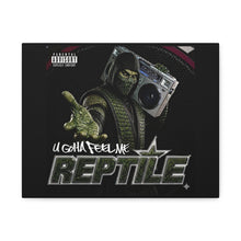 Load image into Gallery viewer, Reptile “U Gotta Feel Me” Canvas Wall Art | Mortal Kombat Inspired | Hip Hop Album Style Decor