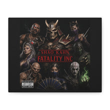 Load image into Gallery viewer, Shao Kahn “Fatality Inc.” Canvas Wall Art | Mortal Kombat x Hip Hop Album Cover Inspired | Outworld Crew Poster